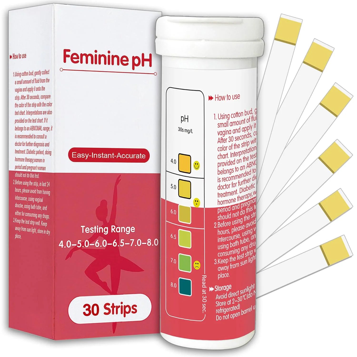 Vaginal pH Test Strips Kit